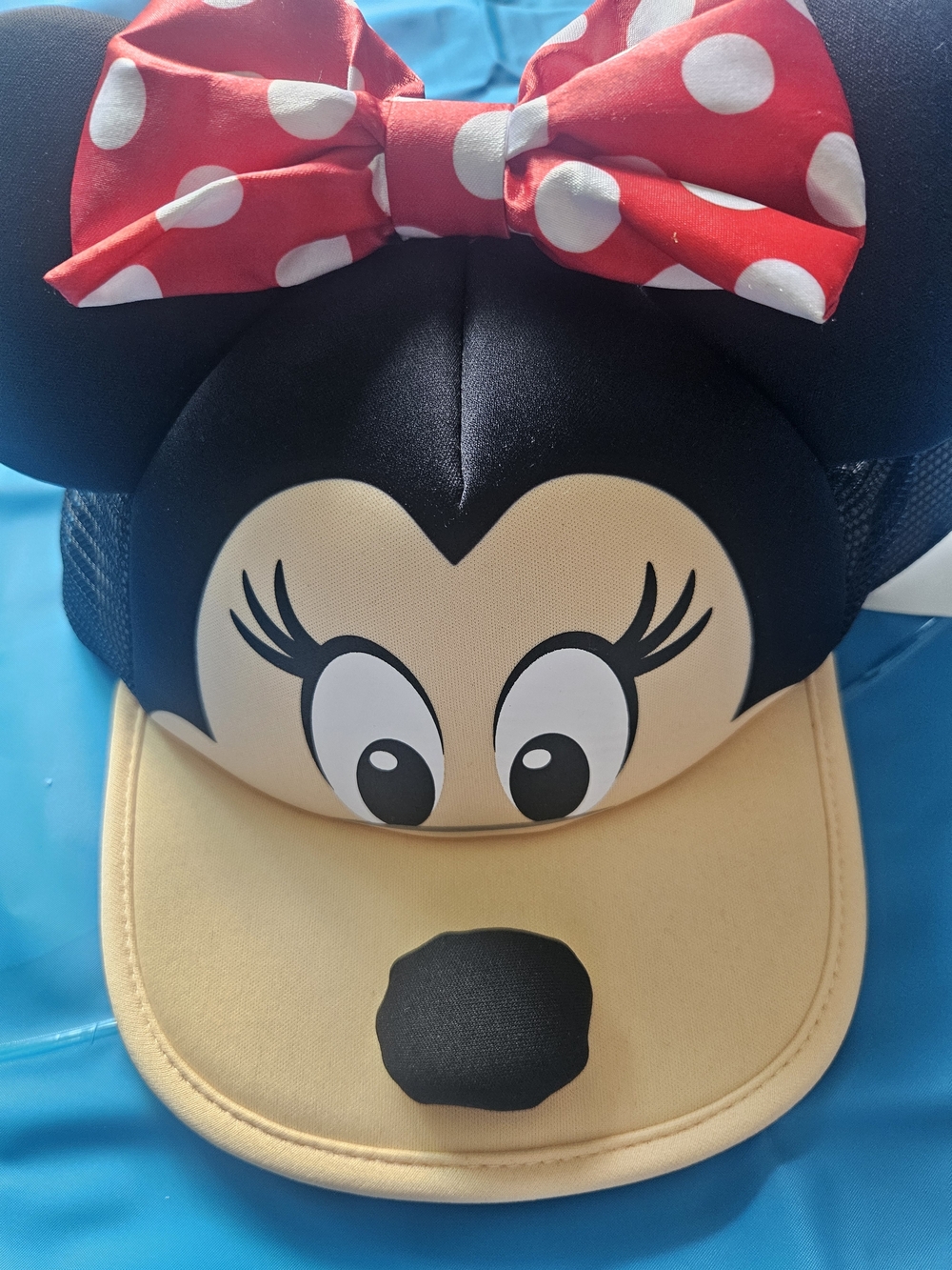 Disney Parks Minnie Mouse Face 3D Baseball Cap